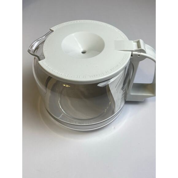 Vintage Mr. Coffee White Replacement Decanter 10-12oz. Open Box - Picture 8 of 12